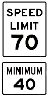 SPEED LIMIT SIGNS